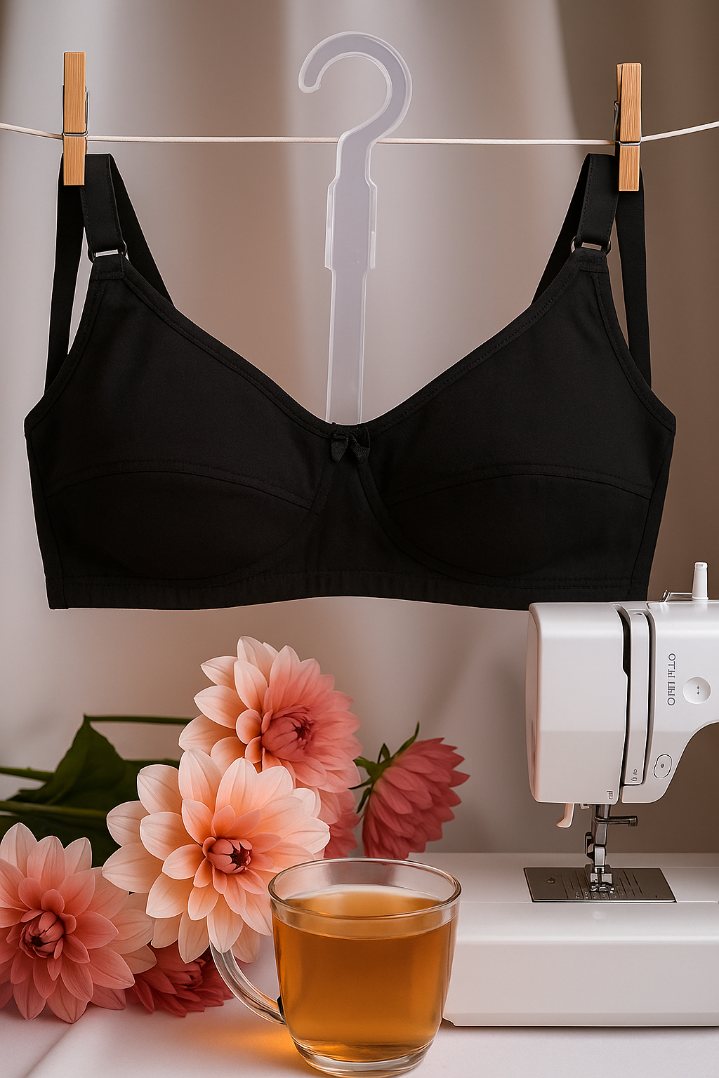 Brasier de maternidad de algodon Jockey Negro 40D